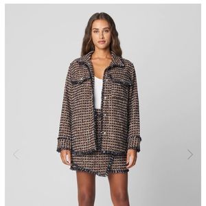 COPY - Blank NYC Retrograde Shacket and Skirt